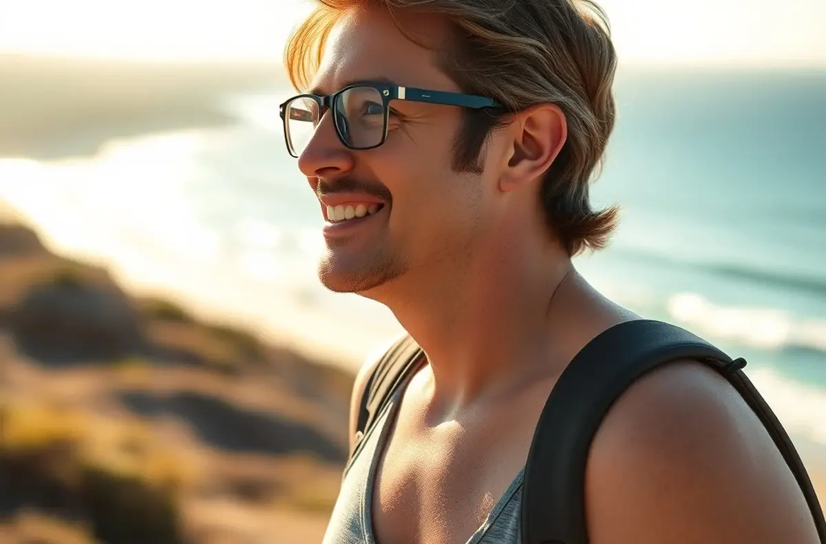 Person outdoors without glasses after laser eye surgery in Australia