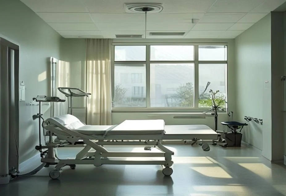 Rehabilitation funded by CTP schemes Empty physiotherapy treatment room in an Australian clinic