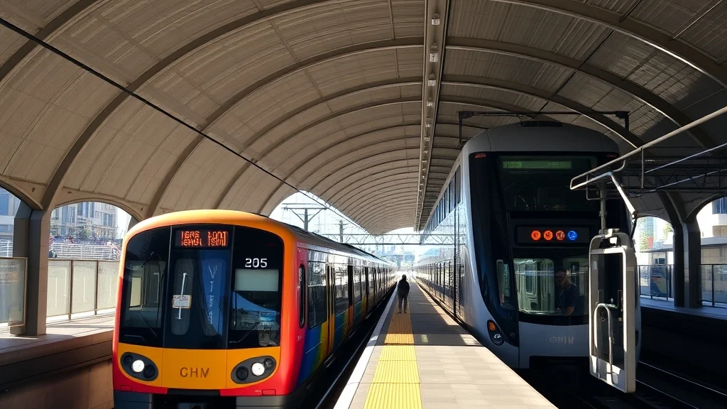 A Sydney double-deck train at a station platform