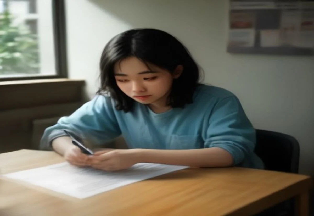 International student checking their payslip for superannuation contributions