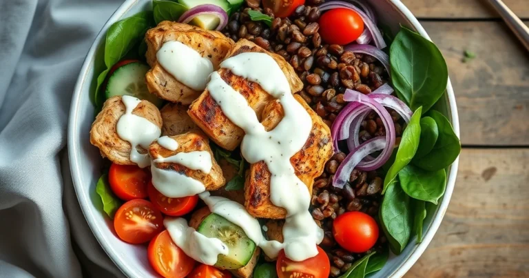 High-Protein Chicken and Lentil Bowl (Weight Loss, Student Budget)