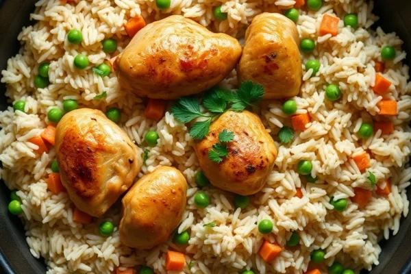 One-Pot Chicken and Rice (Easy, Cheap, One Pan to Wash)