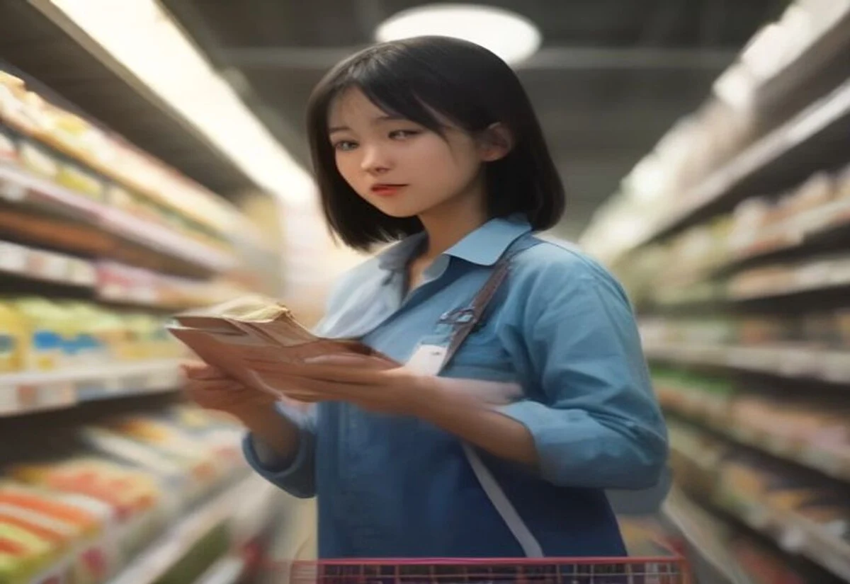 International student restocking shelves during an overnight retail shift