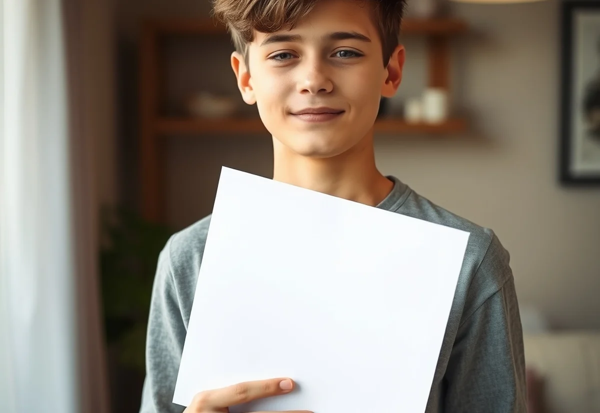 Reading a visa decision letter Person calmly reading an official letter at home