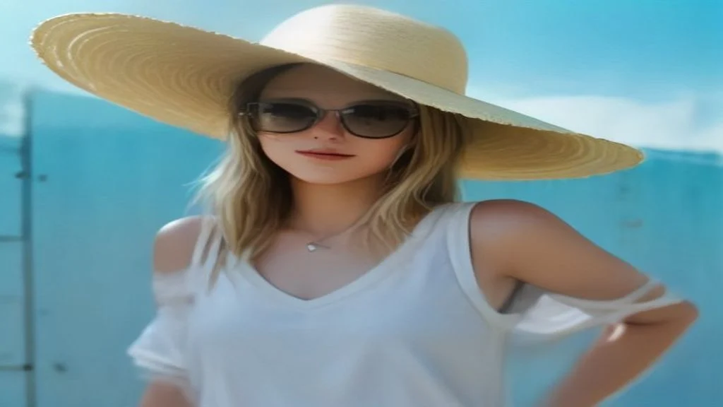 Student applying sunscreen to arm while wearing sun hat and sunglasses on a bright Perth summer day