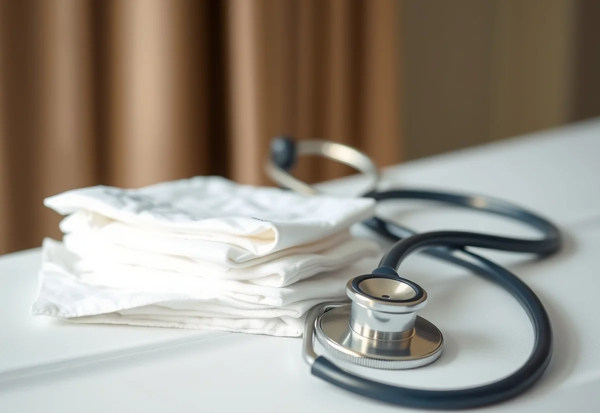Verifying your practitioner is properly registered Clinical setting representing checking a practitioner AHPRA registration before tear trough treatment